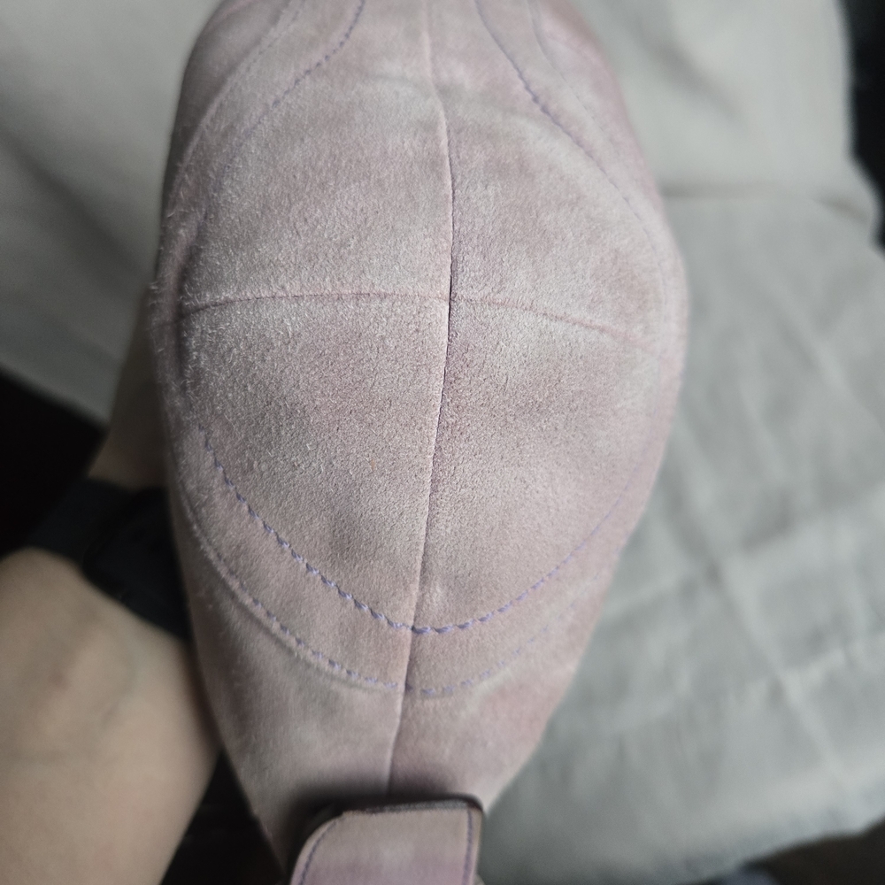 Vintage Y2K Coach Lavender Suede Mini Soho Hobo Shoulder Bag - Picture 7 of 10